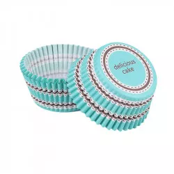 Cukrářský košíček teal delicious 50x30mm 50ks