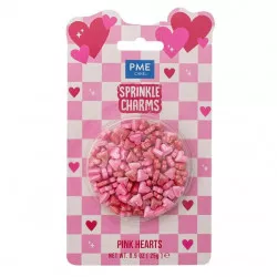 Cukrové zdobení srdce 8,5x9mm, 25g