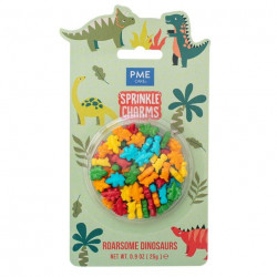 Cukrové zdobení dinosauři 11x14mm, 25g