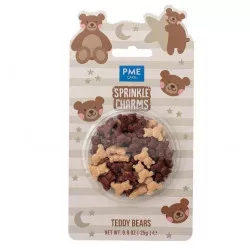 Cukrové zdobení medvídci 15mm, 25g