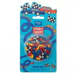 Cukrové zdobení závodní auta 11x17mm, 25g