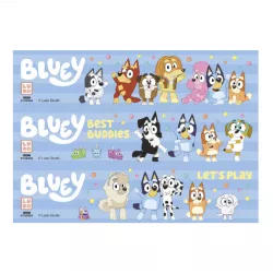Dekorační pásky na dort z fondánového papíru Bluey & Bingo  14,8x21cm