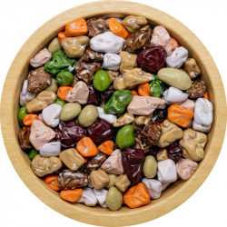 Čokoládové kamínky v barevné krustě (70 g)