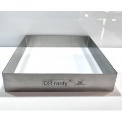 Pevná nerozložitelná forma čtverec 25x25cm (výška 12cm)