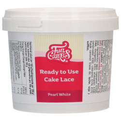 Hotová hmota na jedlou krajku perleťově bílá 200g