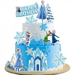 Zápich na dort Happy Birthday Elsa 10ks