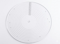 Vyměřovací podložka plast kruh 12-32cm