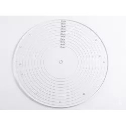 Vyměřovací podložka plast kruh 12-32cm