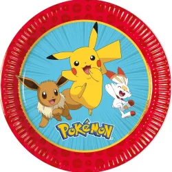 Papírové talířky Pokemón 19,5cm 8ks