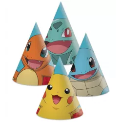 Papírové čepičky Pokemón 6ks