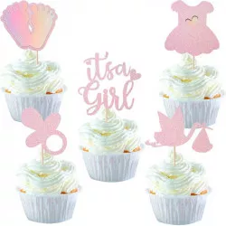 Zápichy na muffiny Its a girl 30ks