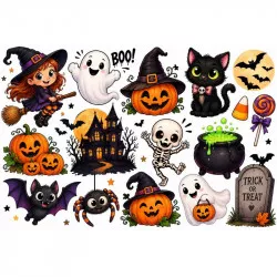 Jedlý papír Veselý Halloween pro děti