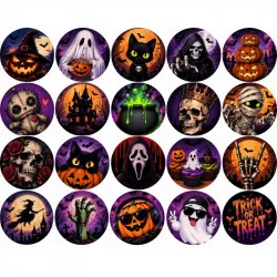 Jedlý papír Halloweenské postavičky na cupcakes