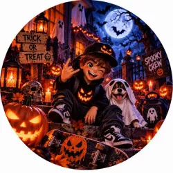 Jedlý papír Cool halloween 19,5cm