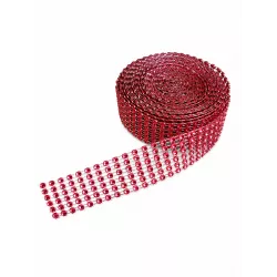 Diamantový pás červený 3cm x 4,57m - Gyertyakovacs