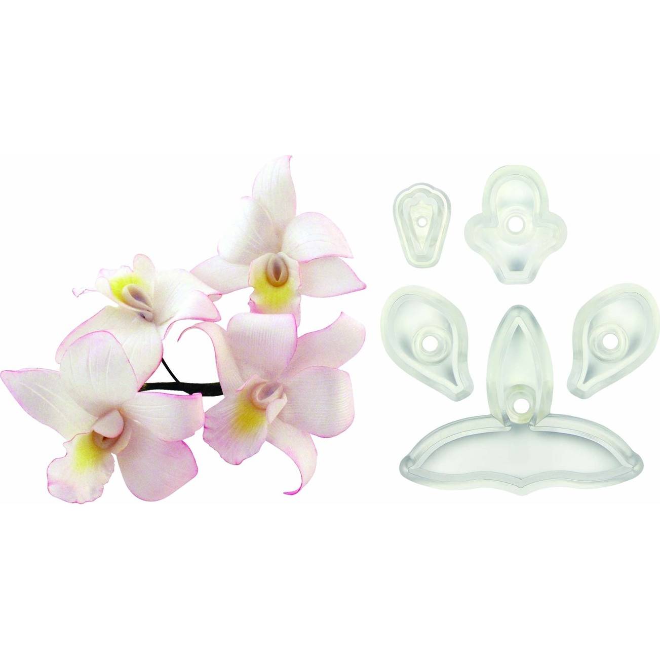 Sada 5ks vykrajovátek – orchidej Singapour JEM