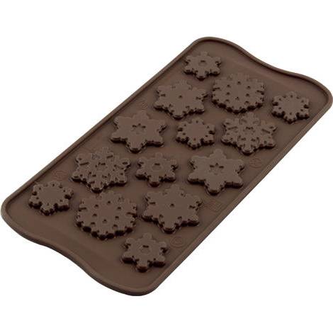 Silikonová forma na čokoládu – sněhové vločky Silikomart