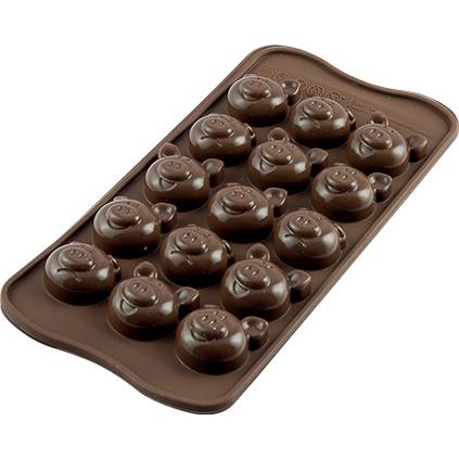 Silikonová forma na čokoládu prasátka Silikomart