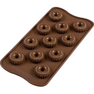 3D Silikonová forma na čokoládu – Crown spiral Silikomart