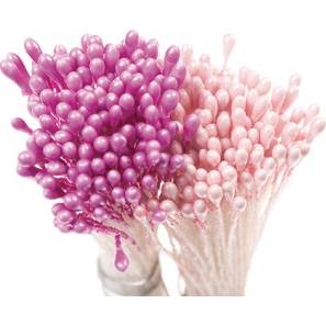 Perleťové pestíky - růžové Decora