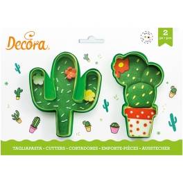 Levně Kaktusy plastové vykrajovátko set 2 ks - Decora