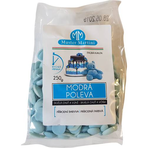 Levně Modrá poleva 250g - Master Martini