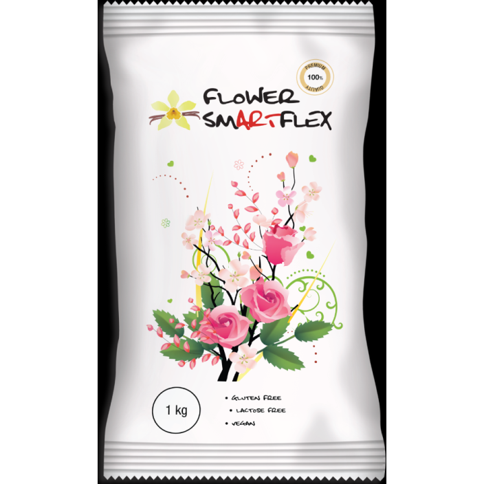 Smartflex Flower Vanilka 1 kg v sáčku (Modelovací hmota na výrobu květin) Smartflex