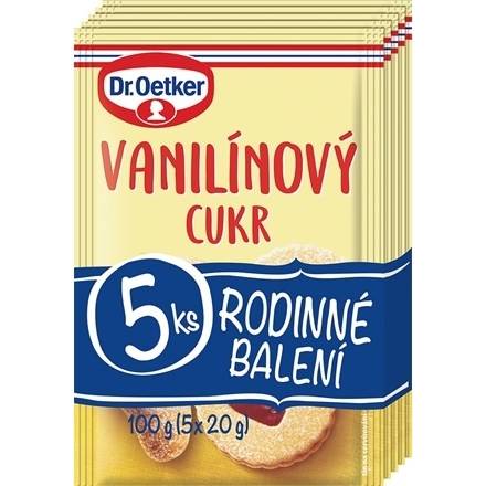 Dr. Oetker Vanilínový cukr 5x20 g (100 g) - Dr. Oetker