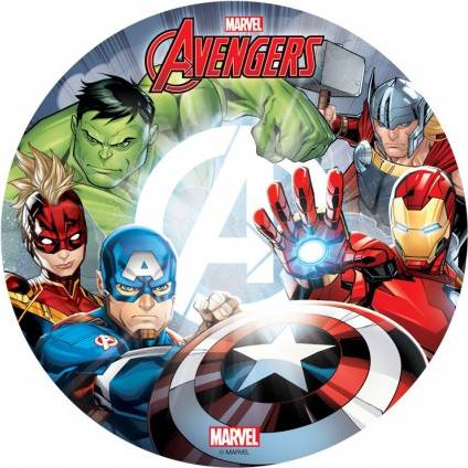 Jedlý papír na dort Avengers - Marvel 20cm Dekora