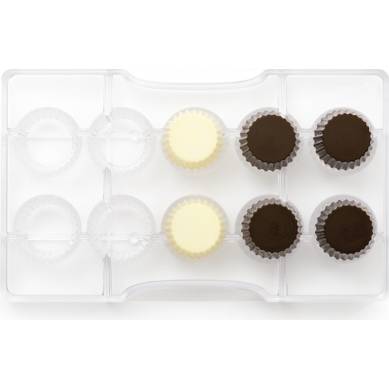 Forma na čokoládu cupcake průměr 2,5x1,6cm Decora