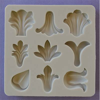 Silikonová formička ozdobné prvky S Alphabet Moulds