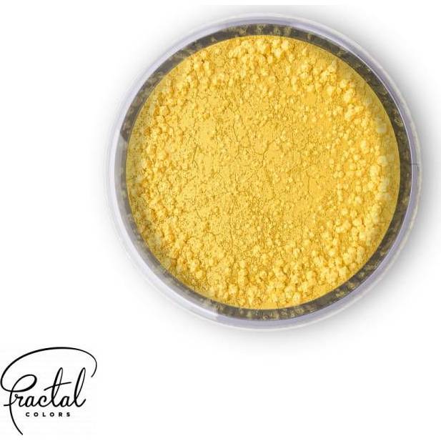Jedlá prachová barva Fractal - Canary Yellow (2,5 g) - dortis