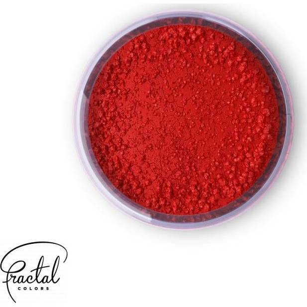 Jedlá prachová barva Fractal - Burning Red (1,5 g) - dortis