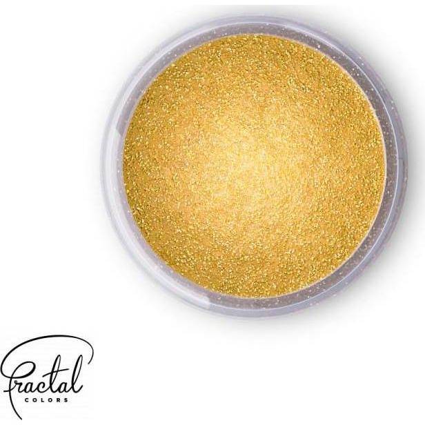 Dekorativní prachová perleťová barva Fractal - Sparkling Gold (3,5 g) - dortis