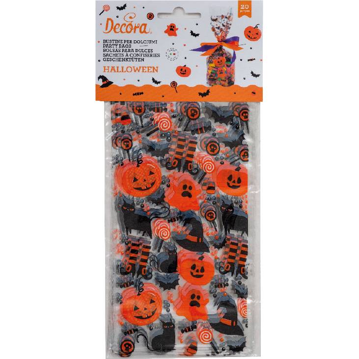 Pytlík na sladkosti 24x12,5x3cm halloween 20ks Decora