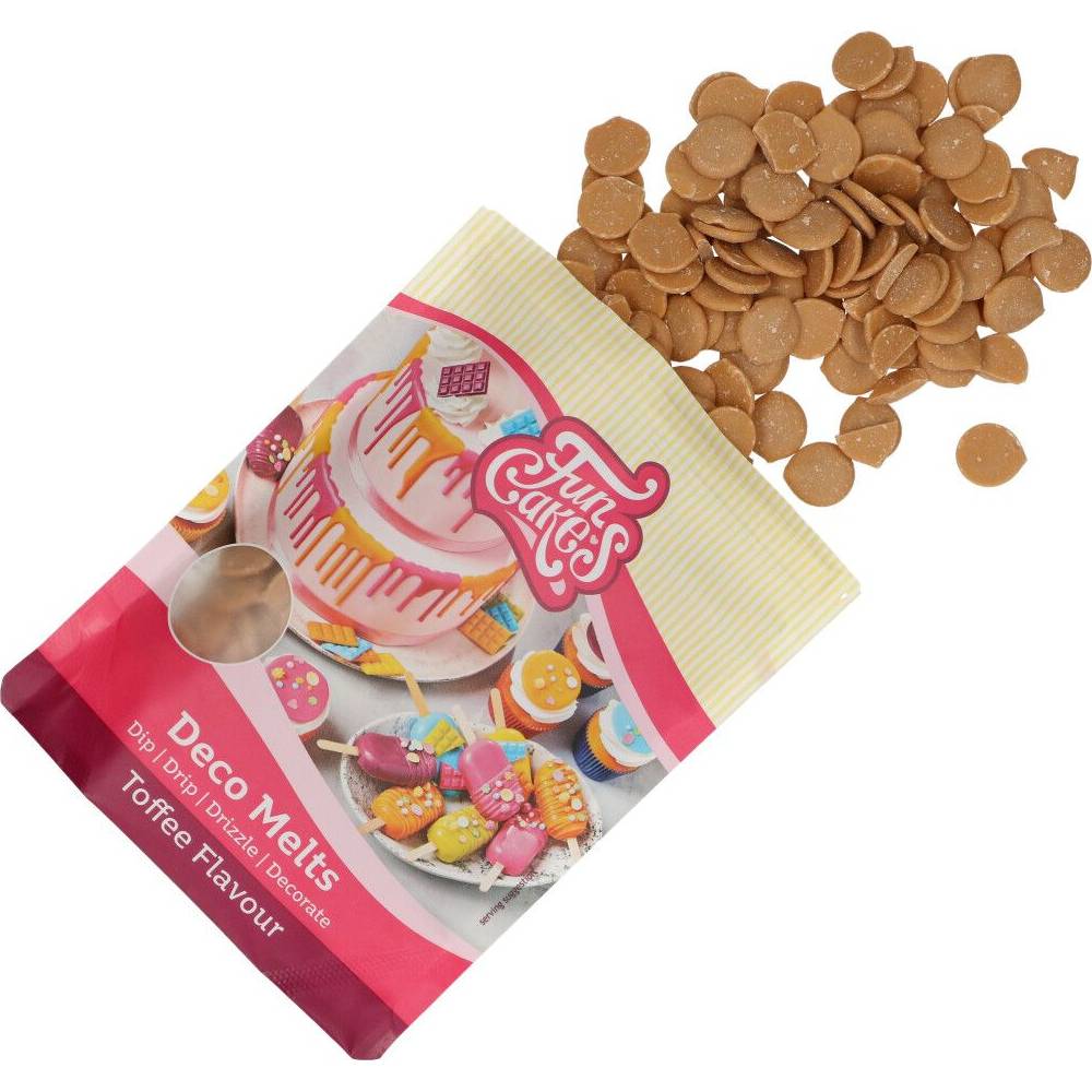 Snadno rozpustná poleva v peckách 250g Toffee FunCakes