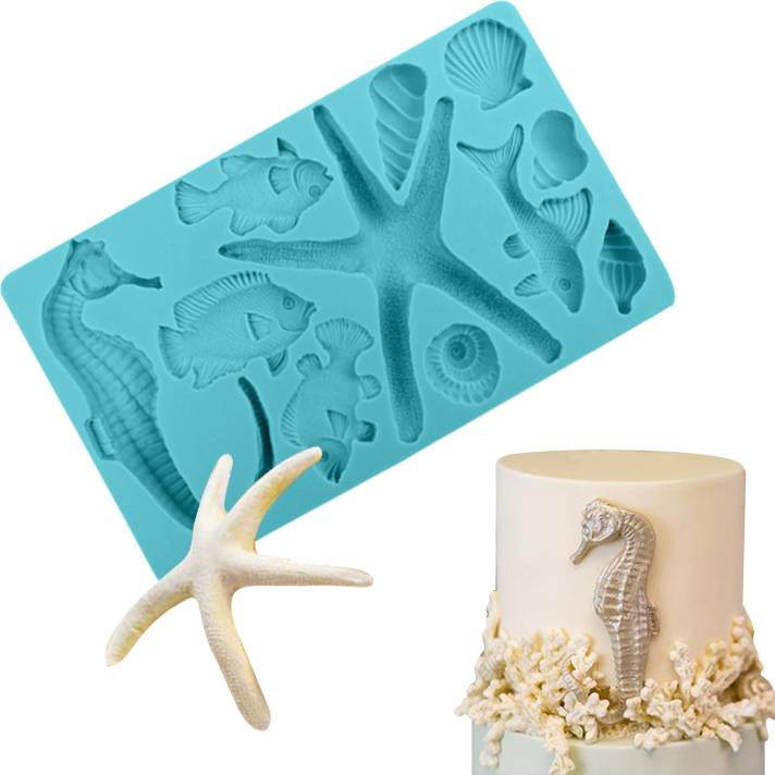 Silikonová forma moře 20x11,5cm Cakesicq