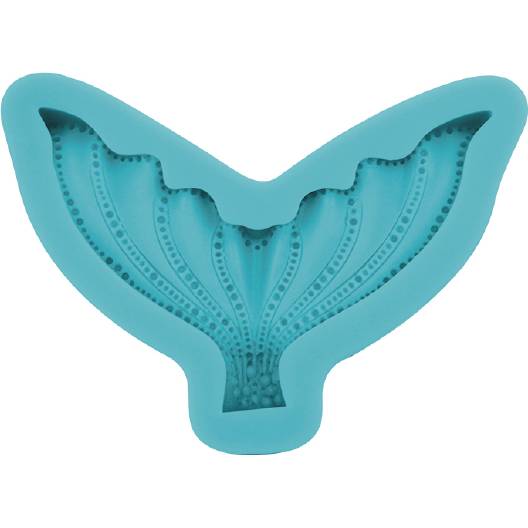 Silikonová forma ocas mořská panna 12x5cm Cakesicq