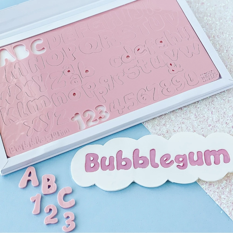Levně Vytlačovací abeceda Bubblegum - Sweet Stamp