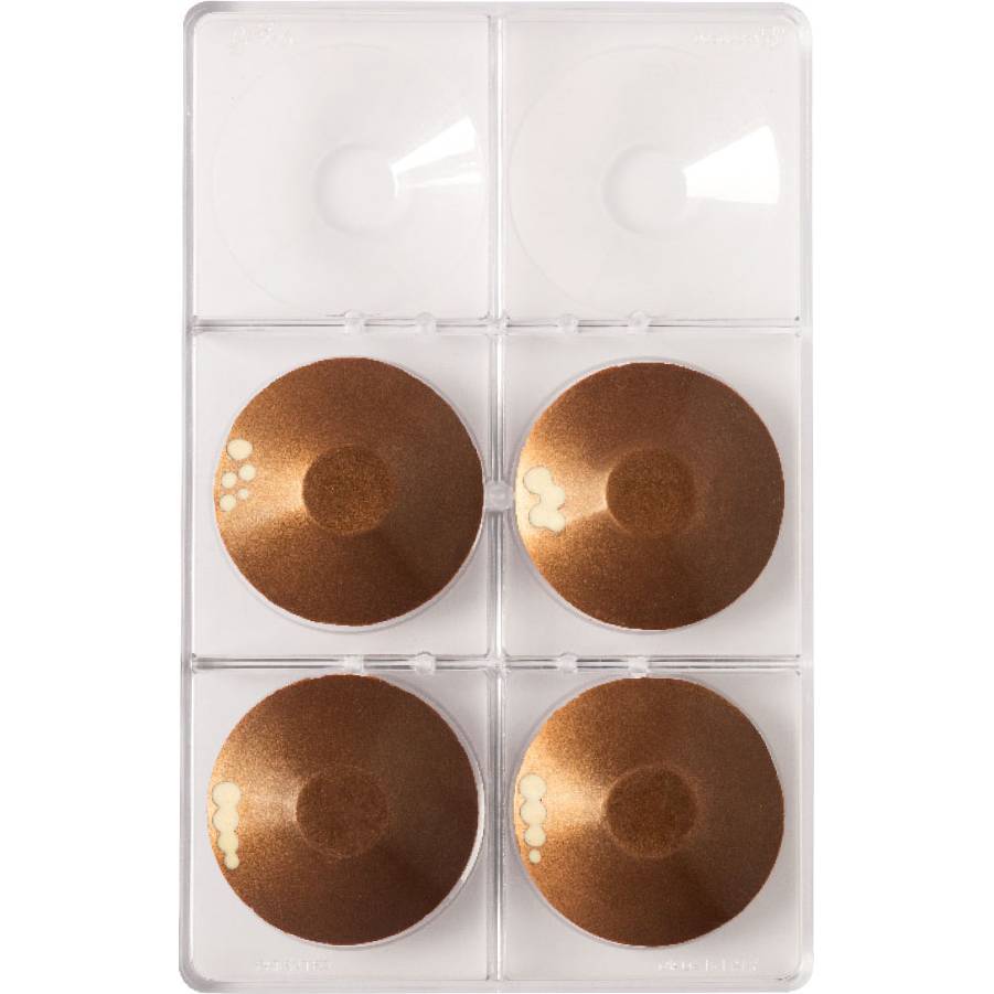 Polykarbonátová forma na čokoládu Tondo Decora