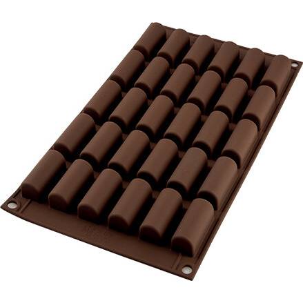 Silikonová forma na čokoládu Mini Buche 30x14ml Silikomart