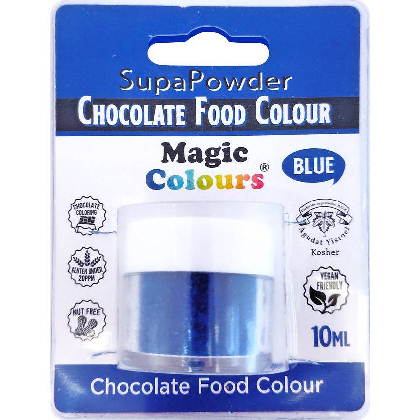 Prášková barva do čokolády Magic Colours (5 g) Choco Blue Magic Colours