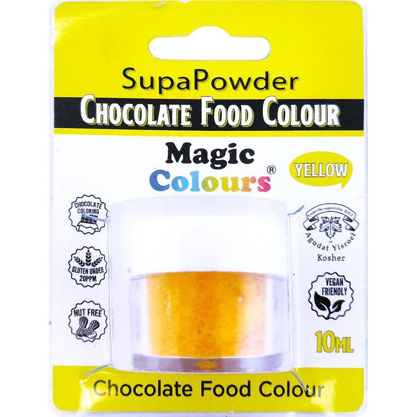 Prášková barva do čokolády Magic Colours (5 g) Choco Yellow Magic Colours