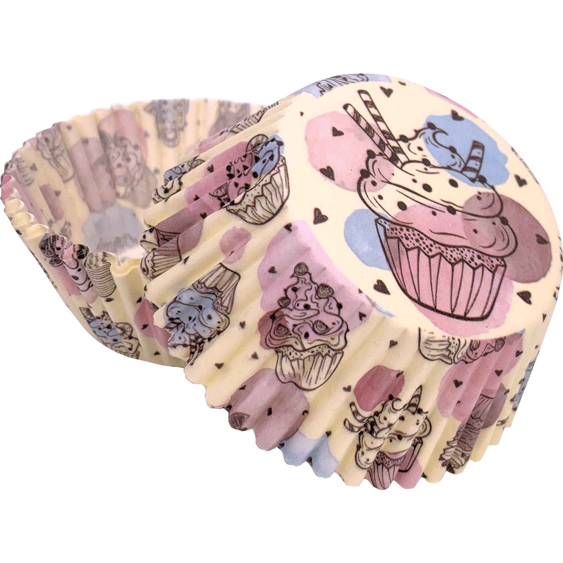 Košíčky na muffiny motiv kreslený cupcake (50 ks) Alvarak