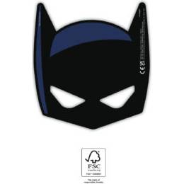 Papírová maska 6ks Batman Procos