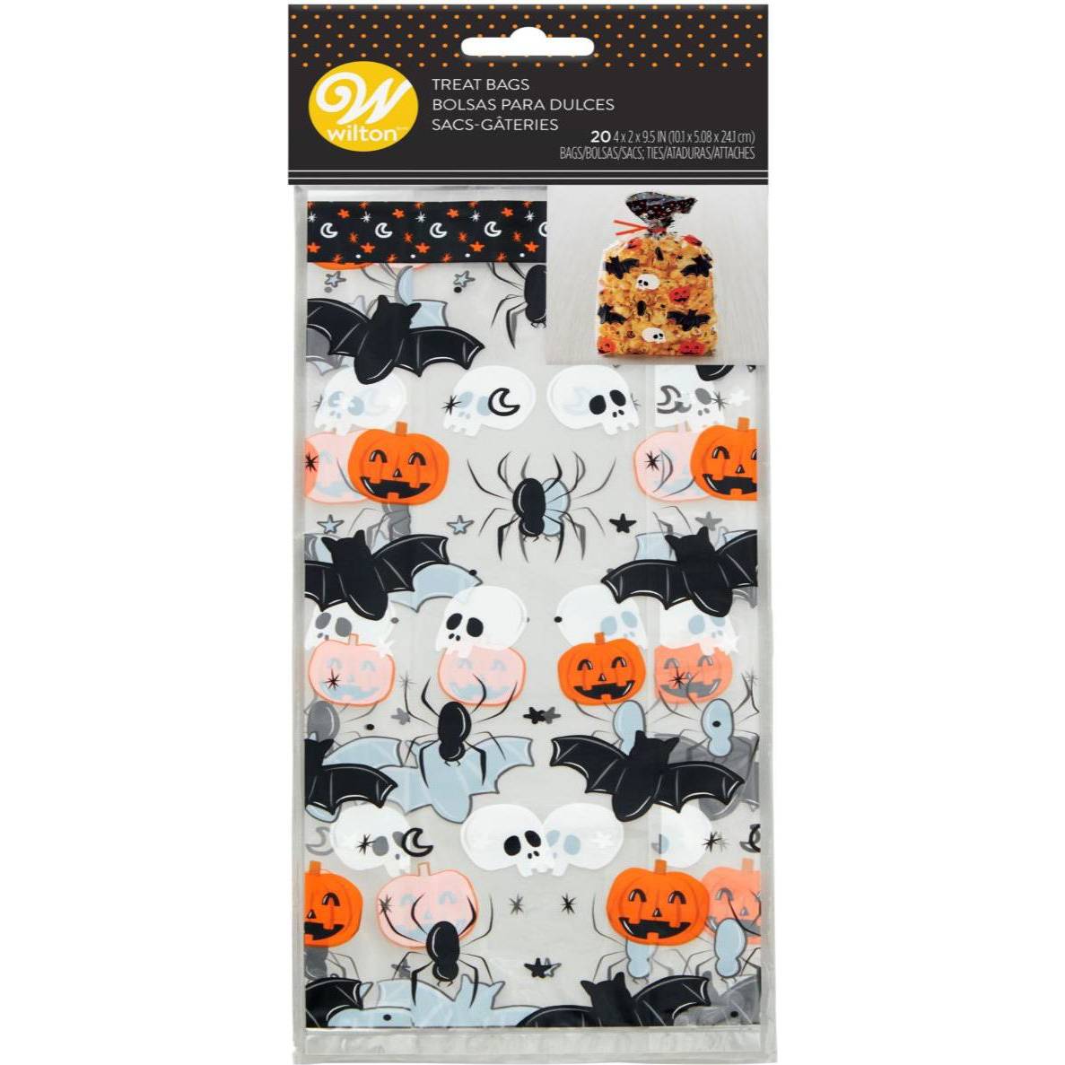Celofánové sáčky 20ks Halloween Wilton