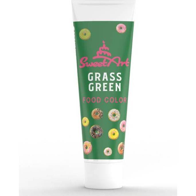 SweetArt gelová barva tuba Grass Green (30 g) - dortis