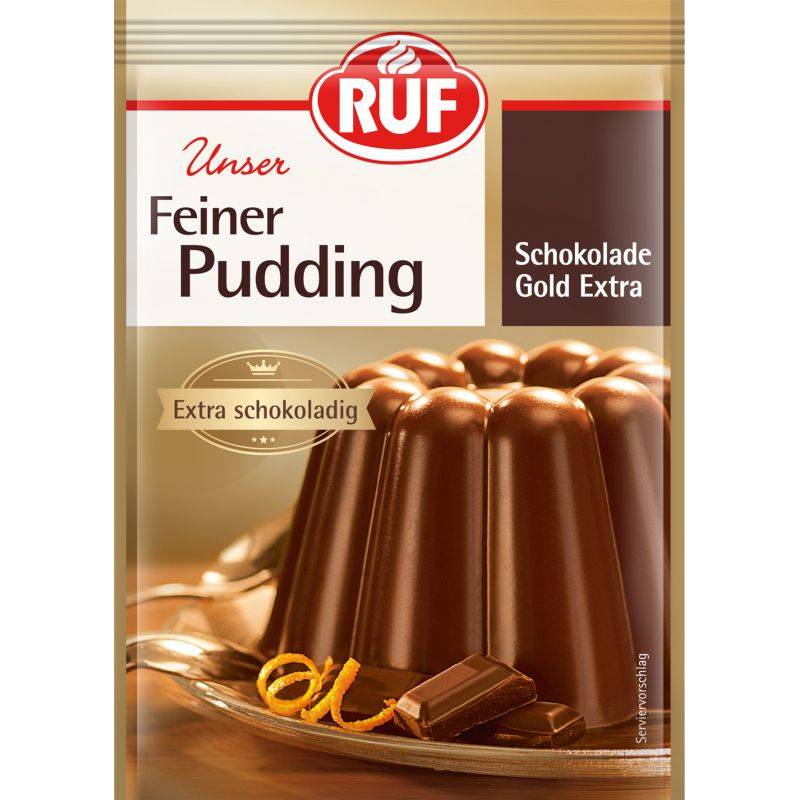 Extra čokoládový puding 3x46g - RUF